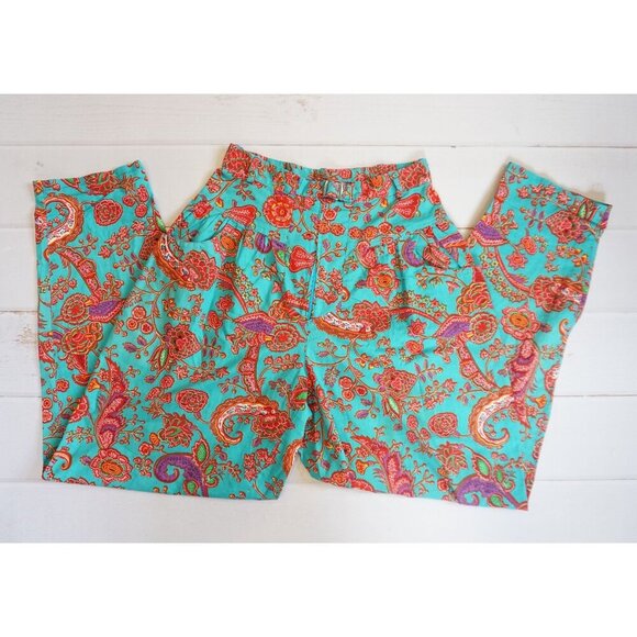Oilily Olly's Inc The Netherlands Vintage Boho Cotton Pants – Size 38 - Picture 1 of 8